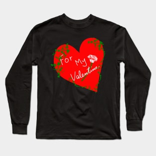 For My Valentine Ivy Heart Long Sleeve T-Shirt